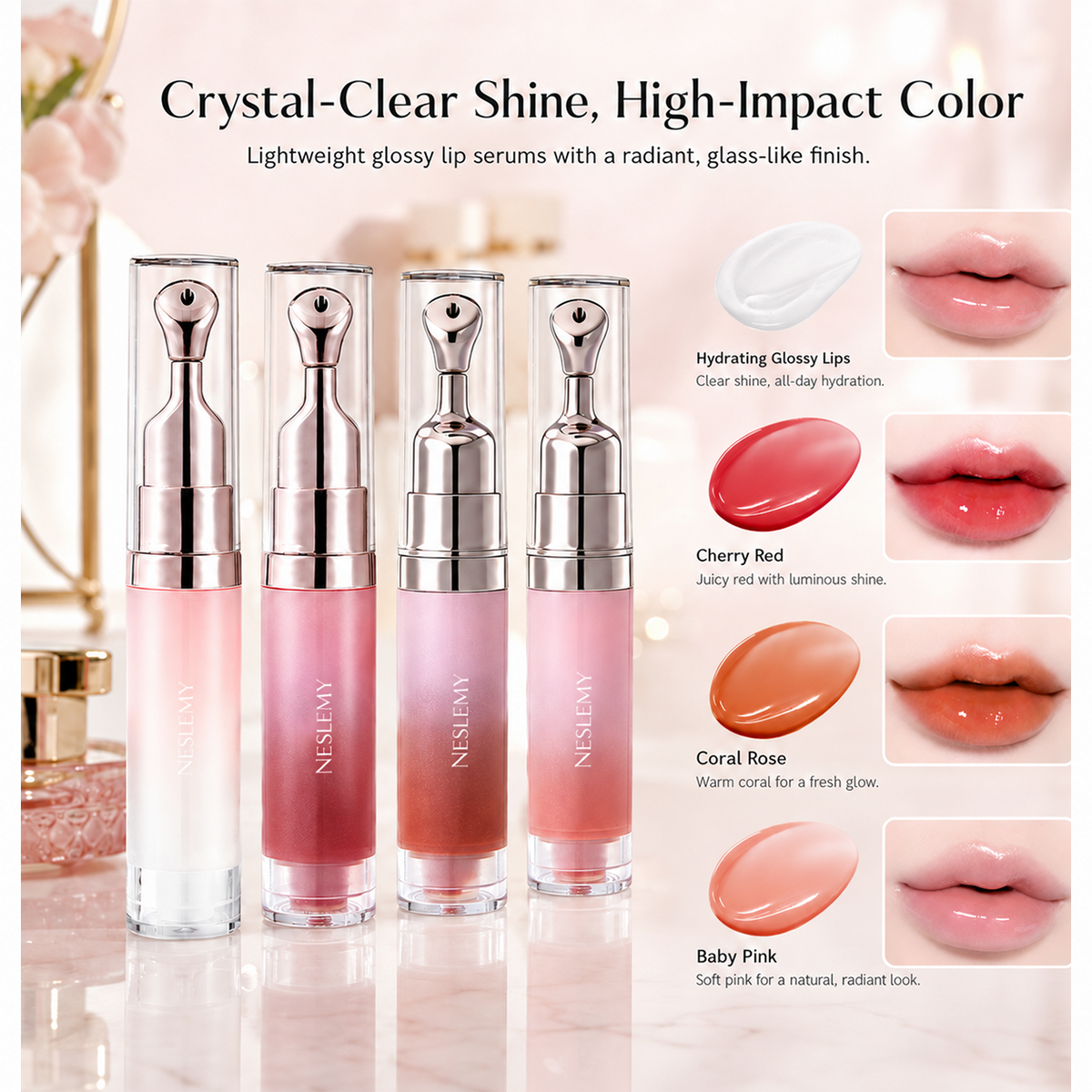 NESLEMY™ Lip Radiance Serum – Brightening Moisture Care